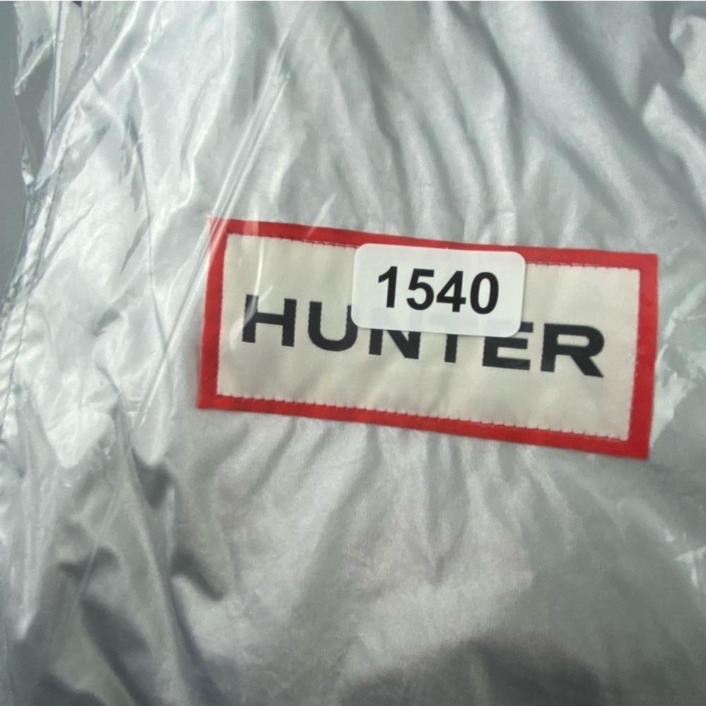 Hunter metallic silver hooded jacket women's size small - Picture 4 of 14